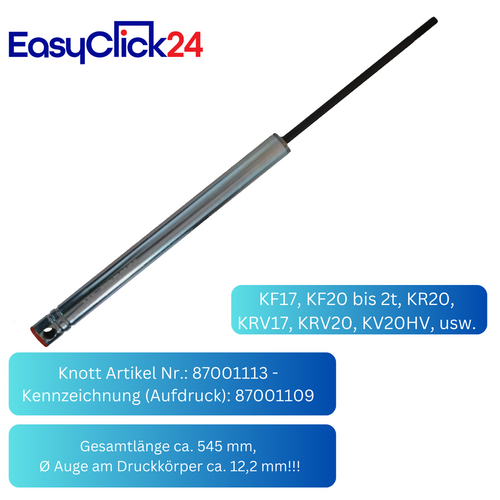 Knott Auflaufd�mpfer Auswahl f�r KF13 KF17 KF20 KRV17 KRV20 KR Modelle - Sto�d�mpfer f�r Auflaufeinrichtung - Original Ersatzteil zur D�mpfung der Zugstange - Stahl verzinkt - Verschiedene Ausf�hrungen