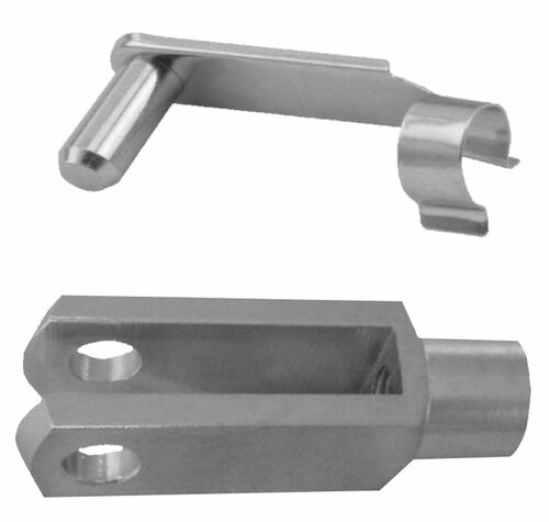 5 St�ck - Gabelkopf 8x32 - M8 mit Sicherungsbolzen + Kontermutter