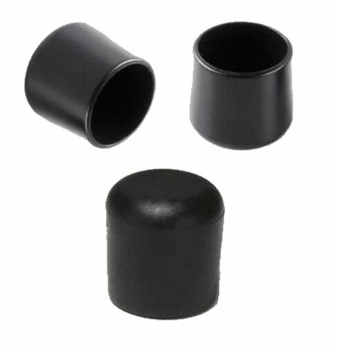 50 x Kappe f�r Rundrohr D=10/11 mm L=12,5 mm schwarz PVC