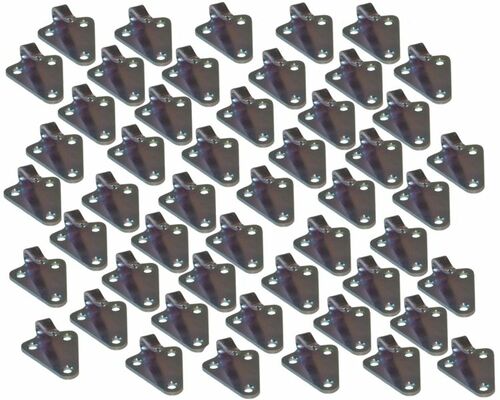 50 St�ck - Dreiloch - Planenhaken - gestanzte Ausf�hrung - Stahl verzinkt