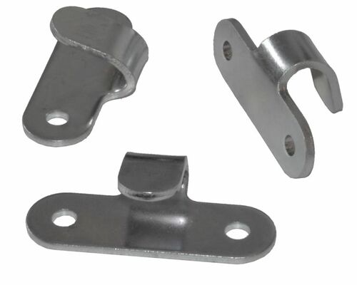 20 x Lochhaken Planenhaken verzinkt  - Abspannhaken 2-Loch