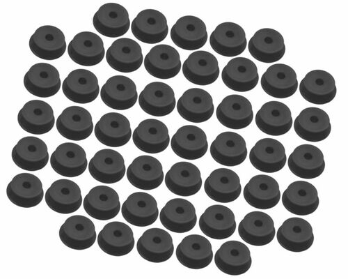 50 Stck - Rundknopf  24/30 mm fr 6 - 8 mm Seil Expanderseil - Planenknopf 