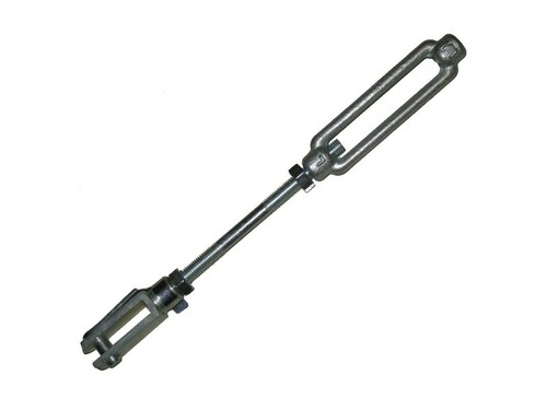 1 x Kurzgest�nge M10 incl. Spannschlo� + Gabelkopf f�r Auflaufeinrichtungen Knott etc.