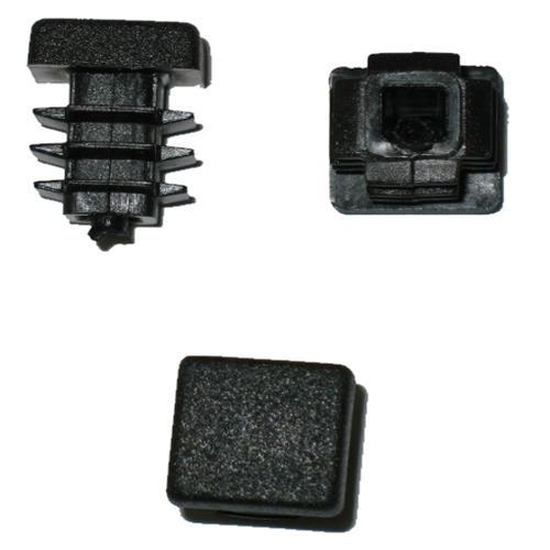 20 x Lamellenstopfen Vierkantrohrstopfen 15 x 15 mm (Auen) Stopfen SCHWARZ