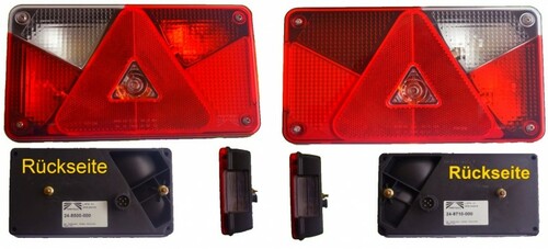 Asp�ck Multipoint 5 - Lampen Set - rechts + links, 13 polig mit R�ckfahrscheinwerfer