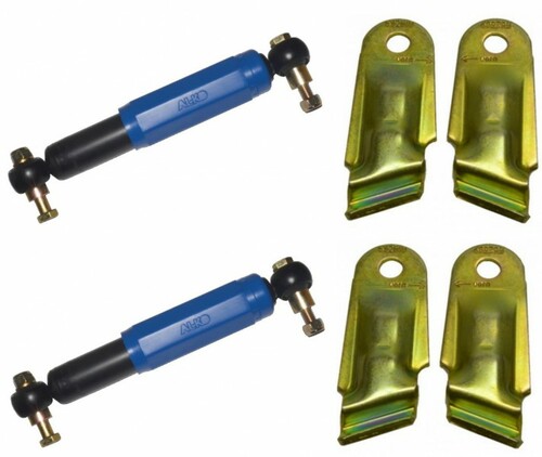 2 x AL-KO Octagon Achsstodmpfer Stodmpfer BLAU + 2 Halter