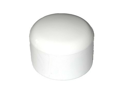 20 Stck Kappe fr Rundrohr D=30 mm L=26 mm WEISS PVC