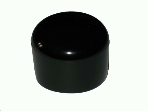 5 Stck Kappe fr Rundrohr D = 40  mm L = 23,5 mm --- Schwarz