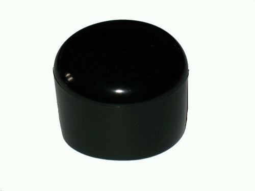 50 St�ck - Abschlu�kappe f�r Rundrohre / St�be  40 mm --- SCHWARZ