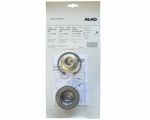 1x ALKO - Radlager 1224802 - Lager 64/34x37 mm + Radmutter + Sicherung