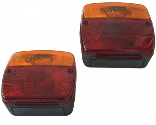 2 x Dreikammerleuchte 3-Kammer Schlussleuchte OHNE Kennzeichenleuchte