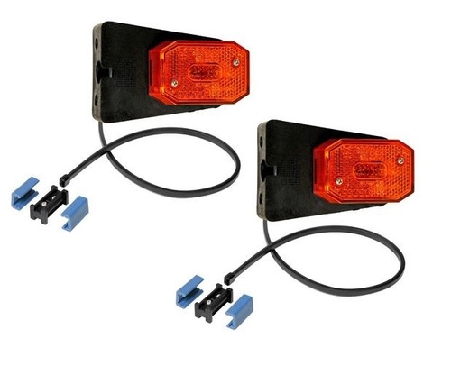 2 St�ck Asp�ck Flexipoint 1 GELB - mit DC Flachkabel, + DC Verbinder + Leuchtmittel + Halter 31-6569-017