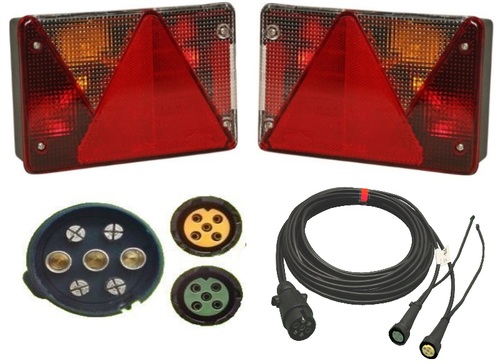 Aspck Multipoint 4 - Leuchten Set - 7polig 9,5 m Kabel + 2 x0,2m Abgang