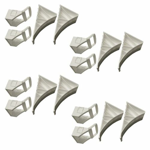 8 Stck - Unterlegkeil fr Autoanhnger - Zubehr  - mit Klapphalter