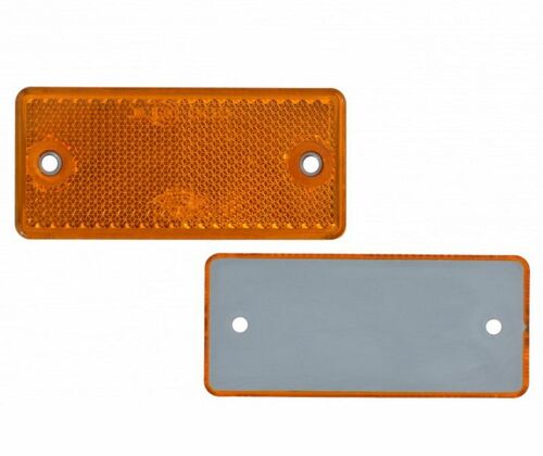 12 x R�ckstrahler - Reflektor - schrauben - 90 x 40 mm - Gelb - Pr�fzeichen