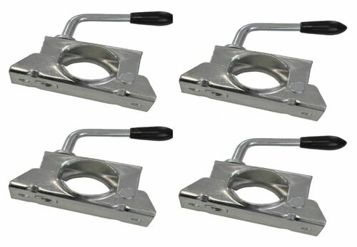 4 St�ck Klemmvorrichtung  48mm, St�tzrad / St�tzen Klemmschelle mit breiter Auflage