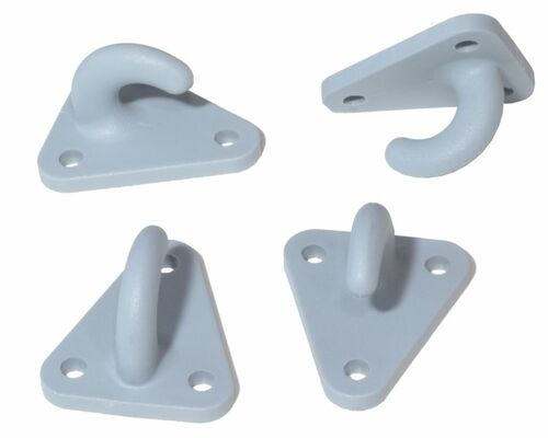 40 St�ck - Dreiloch - Planenhaken - Kunststoff - Netzhaken 