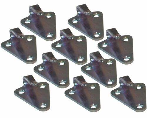 10 St�ck - Dreiloch - Planenhaken - gestanzte Ausf�hrung - Stahl verzinkt