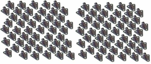 100 St�ck - Dreiloch - Planenhaken - gestanzte Ausf�hrung - Stahl verzinkt