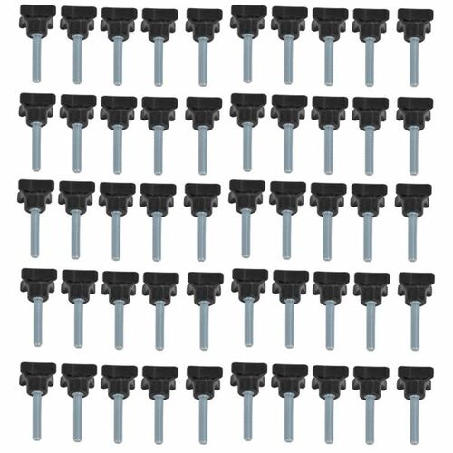 50 Stck - Kreuzgriffschrauben - M8 x 50mm - Griff 40 - Kreuzschrauben