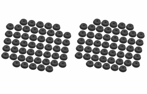 100 Stck - Rundknopf  24/30 mm fr 6 - 8 mm Seil Expanderseil - Planenknopf 