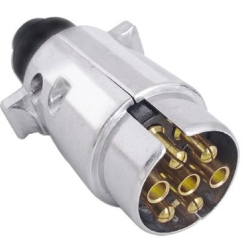 7 poliger Kabelstecker Metall Wohnwagen Anhnger Stecker Anhngerstecker