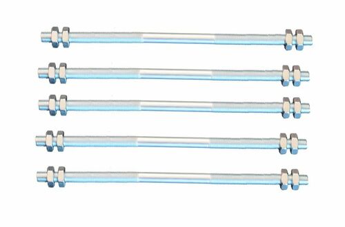 5 St�ck Gewindestange M10 Rechts - Links Gewinde 500 mm + 4 Muttern