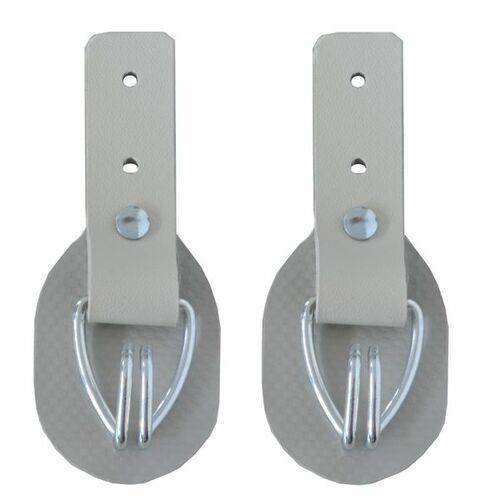 2 St�ck - Aufrollkappe, Aufrollhaken, Drahthaken + Scheuerschutz, beige, Vers. 2