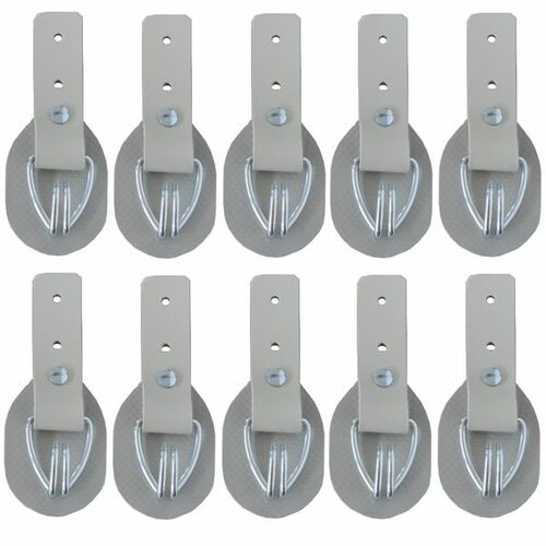 10 St�ck - Aufrollkappe, Aufrollhaken, Drahthaken + Scheuerschutz, beige, Vers. 2