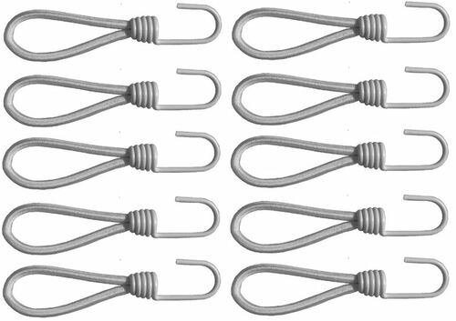 10 Stck Transportnetz - Haken, Expanderhaken, Ladungssicherungsnetz, Spiralhaken 