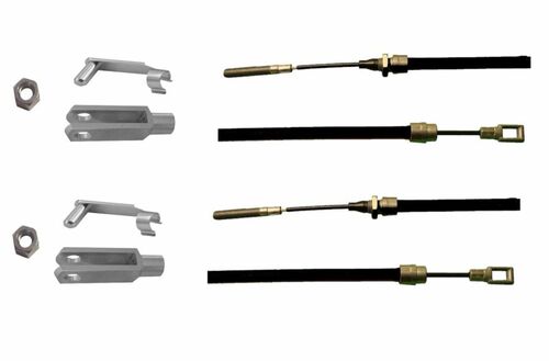 2 St�ck - Bremsseil f�r Peitz mit Gabelkopf -  HL:1100mm - GL:1375 mm