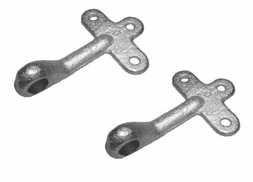 2 x Einfallse fr Bordwandverschluss Gre 0 verzinkt