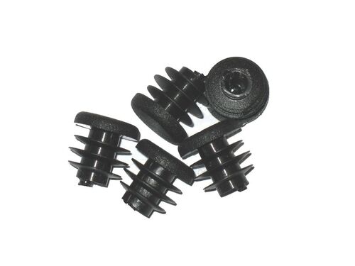 Packung 250 St�ck - Lamellenstopfen Rundrohrstopfen  18 mm (Au�en) Stopfen SCHWARZ