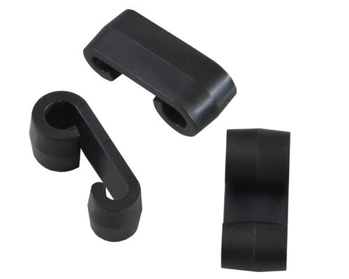 Expander - Set 100 Stk. - Doppelhaken - Planenhaken - Expander-Doppelhaken schwarz 