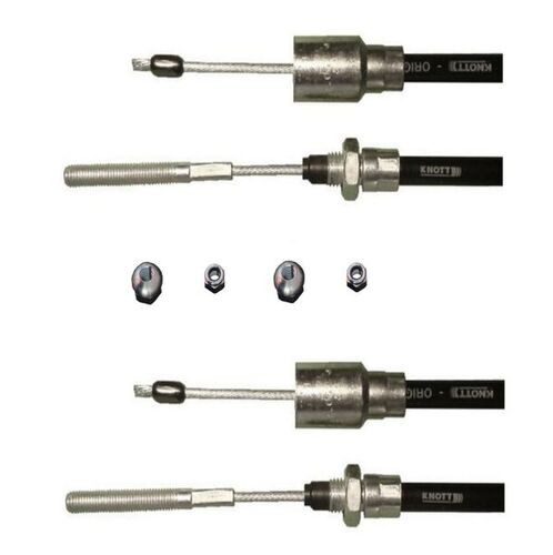 2 x Knott - Bremsseil  33921-1.02 H�llenl�nge: 530 mm - Gesamtl�nge: 740 mm