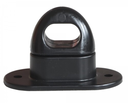 50 Drehverschl�sse f�r  Oval�sen, Kunststoff, 42x22mm, schwarz