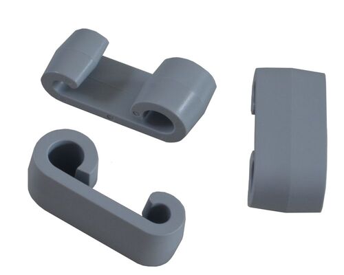 Expander - Doppelhaken - Planenhaken - Gropakung 50Stk. grau