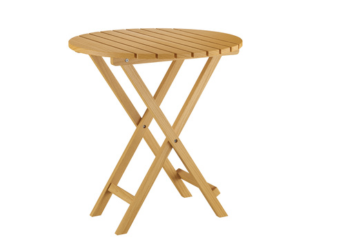 Holztisch, Klapptisch, Buchenholztisch rund 68x68x74 Buche lackiert 10-212