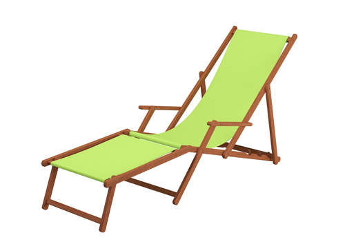 Sonnenliege Liegestuhl pistazie Fu�teil Kissen Gartenliege Holz Strandstuhl Gartenm�bel 10-306FKH