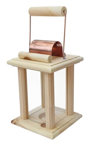 sch�ne Zirbenholzlaterne f�r Innenr�ume und drau�en als Dekoration 40.10-039