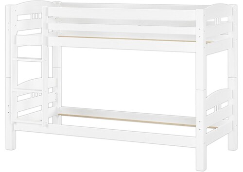 Kinderstockbett Etagenbett Kiefer wei� 90x200 Massivholz-Bettgestell ohne Rollrost 60.10-09WoR