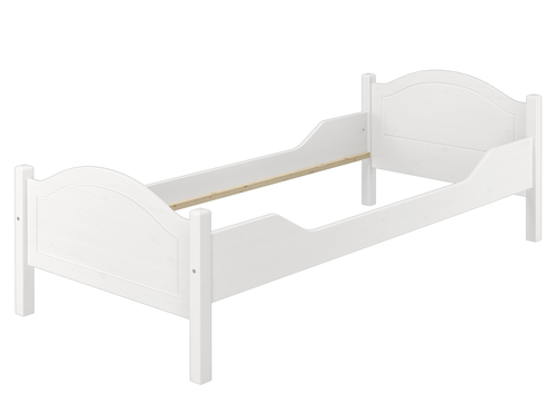 Einzelbett Kiefer wei� 100x200 Futonbett Bettrahmen Singlebett ohne Zubeh�r 60.30-10WoR