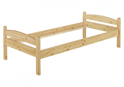 Kieferbett natur Einzelbett 80x200 Massivholz-Bettgestell Futonbett ohne Rollrost 60.32-08 oR
