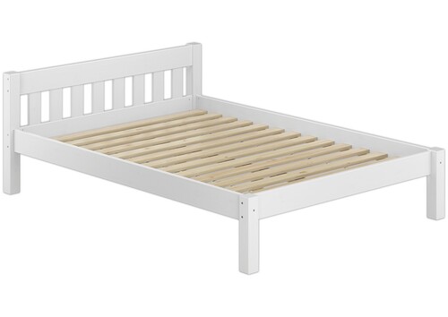 Futonbett Doppelbett 140x200 Doppelbett Massivholzbett wei� Kiefer Rollrost 60.38-14 W