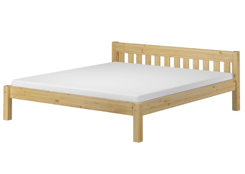 Doppelbett Ehebett 180x200 Massivholz Kiefer natur Kingsize-Bett Rollrost Matratze 60.38-18 M2