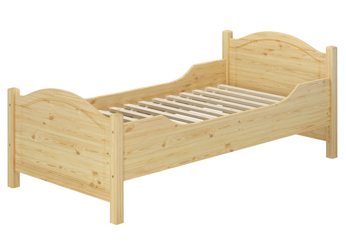 Seniorenbett extra hoch Rollrost 100x200 Massivholz Holzbett Einzelbett G�stebett 60.40-10
