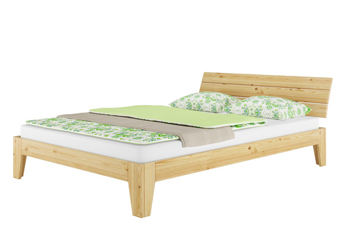 Futonbett Kiefer massiv Doppelbett Ehebett Bettrahmen 140x220 �berl�nge mit Rollrost 60.62-14-220