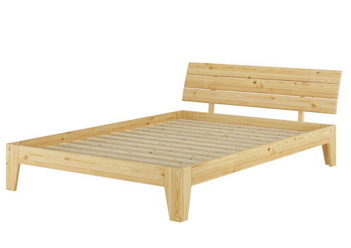 Doppelbett �berl�nge 160x220 Futonbett Massivholz Kieferbett natur mit Rollrost 60.62-16-220