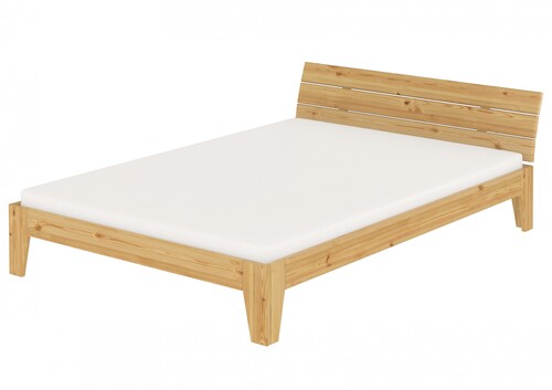 Doppelbett Bettgestell Massivholz Kiefer Futonbett 160x200 mit Matratze und Rollrost 60.62-16 M