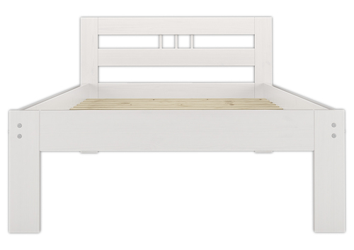 Massivholzbett Kiefer wei� Einzelbett 100x200 Bettrahmen Futonbett Rollrost G�stebett 60.64-10WFL